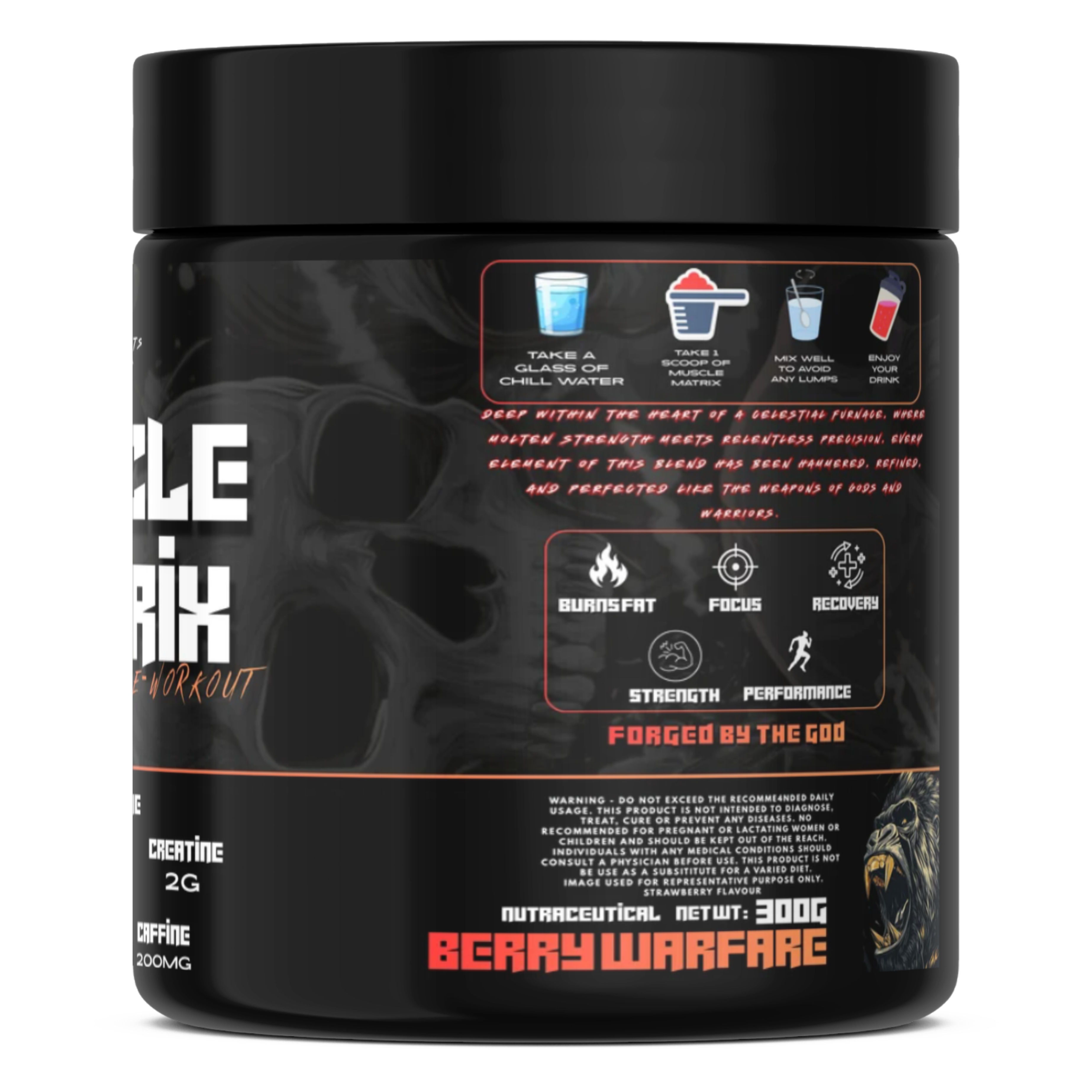 Vulcan Sports Muscle Matrix | Lean Gaining Pre Workout | 300g