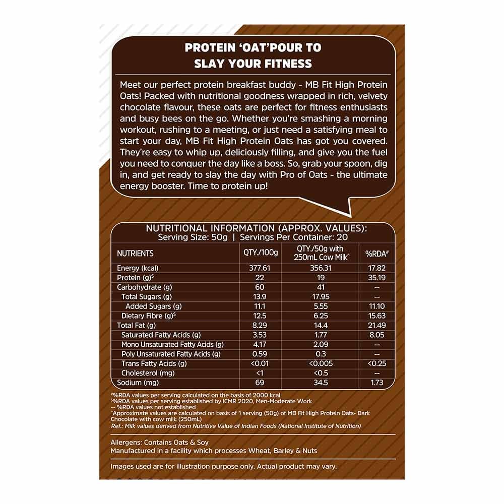 MuscleBlaze High Protein Oats 1kg