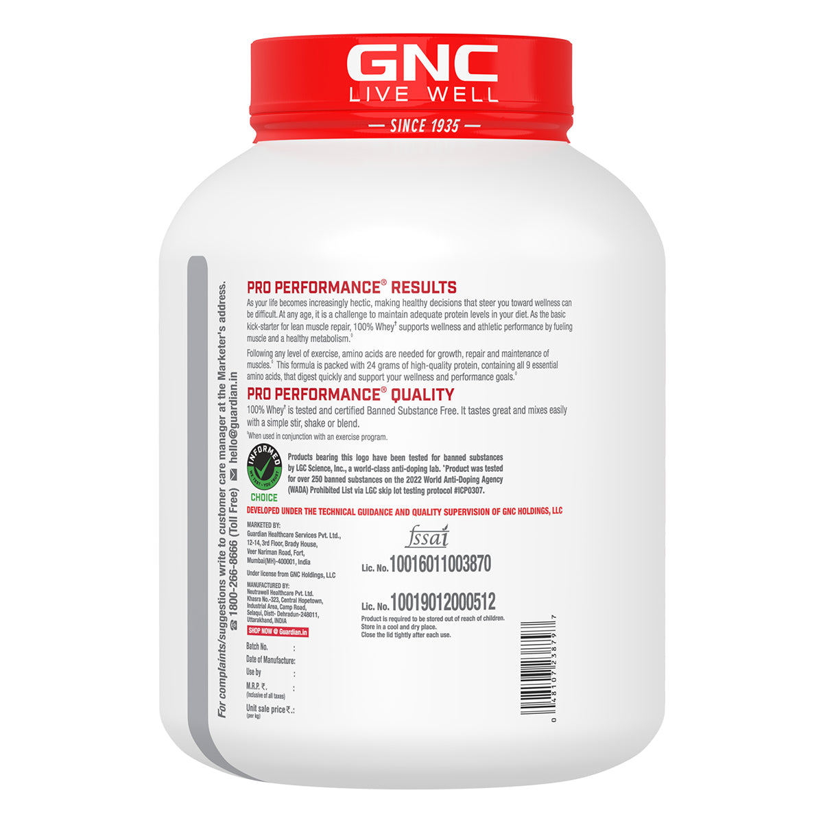GNC 100% Whey Protein