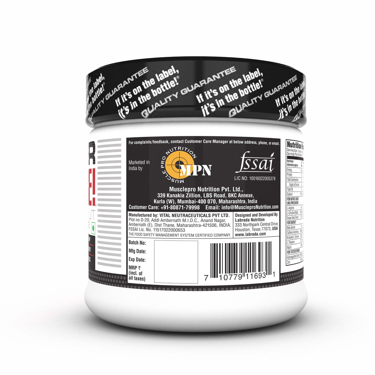 Labrada Super charge Pre-workout 315g