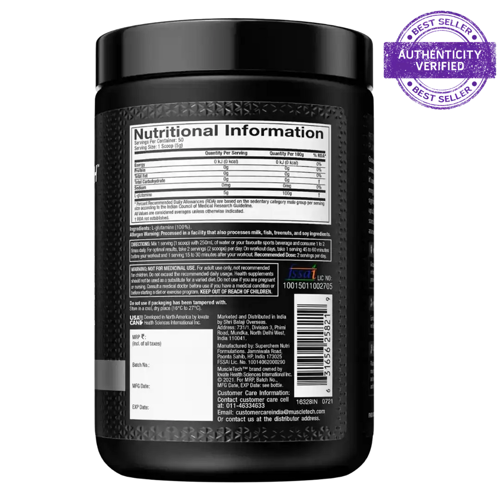 Muscletech™ Platinum Glutamine 250g