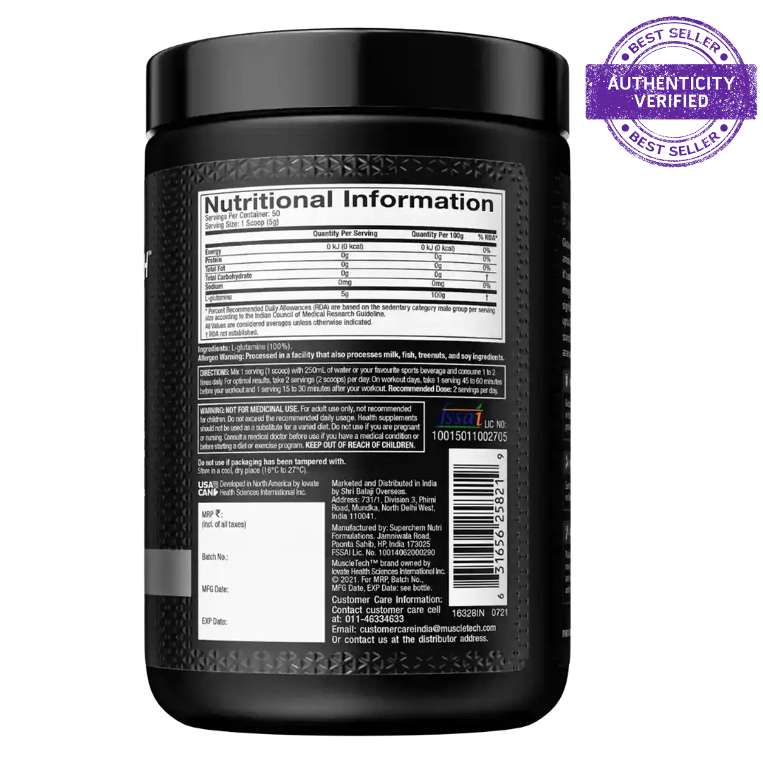 Muscletech™ Platinum Glutamine 250g