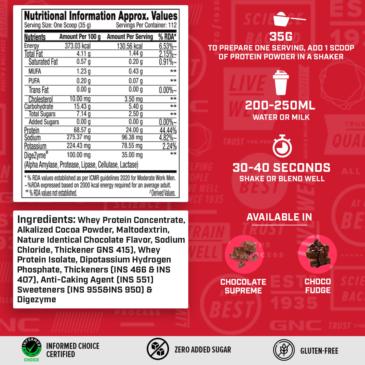 GNC 100% Whey Protein
