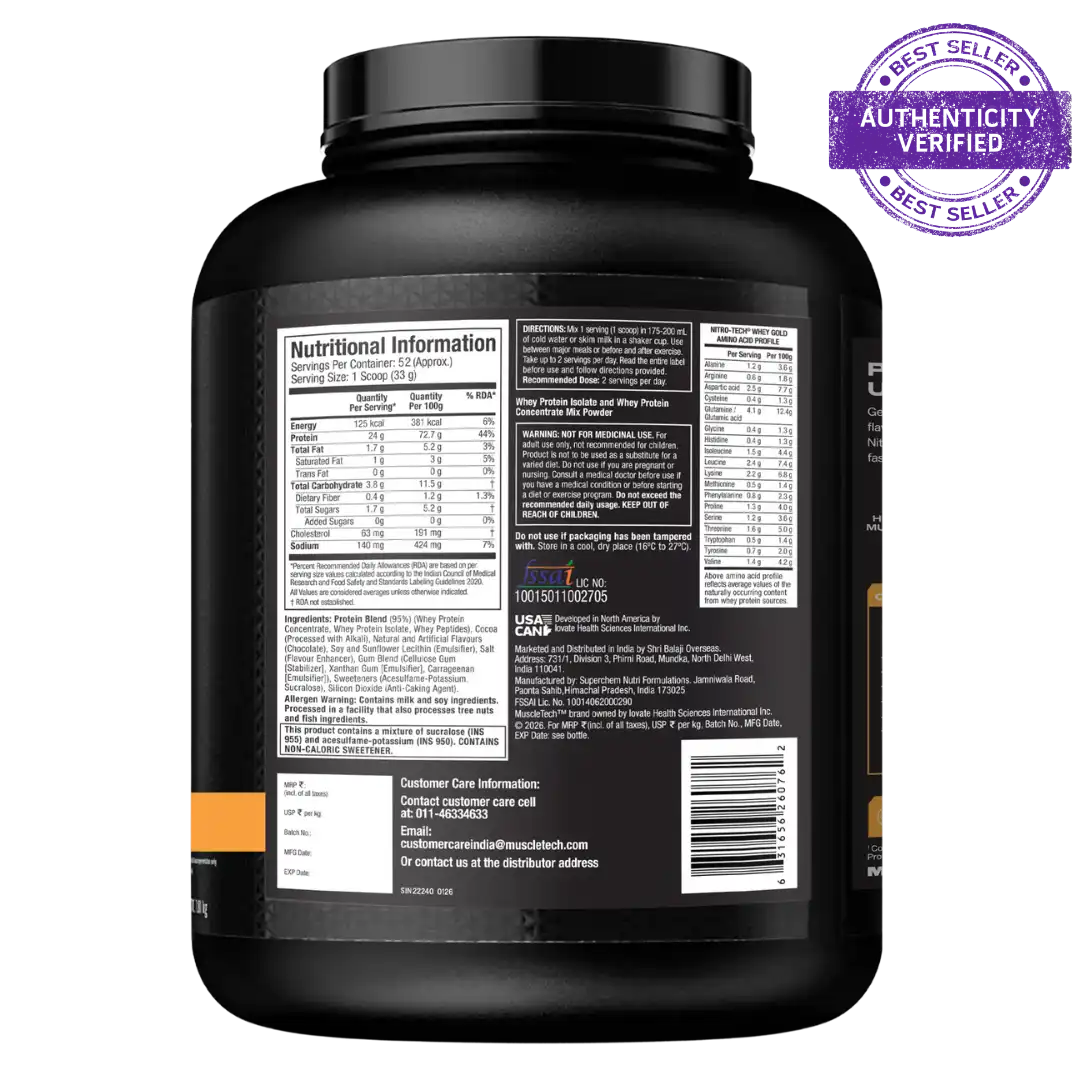 Muscletech™ Nitro-Tech™ Whey Gold | 1.72kgs
