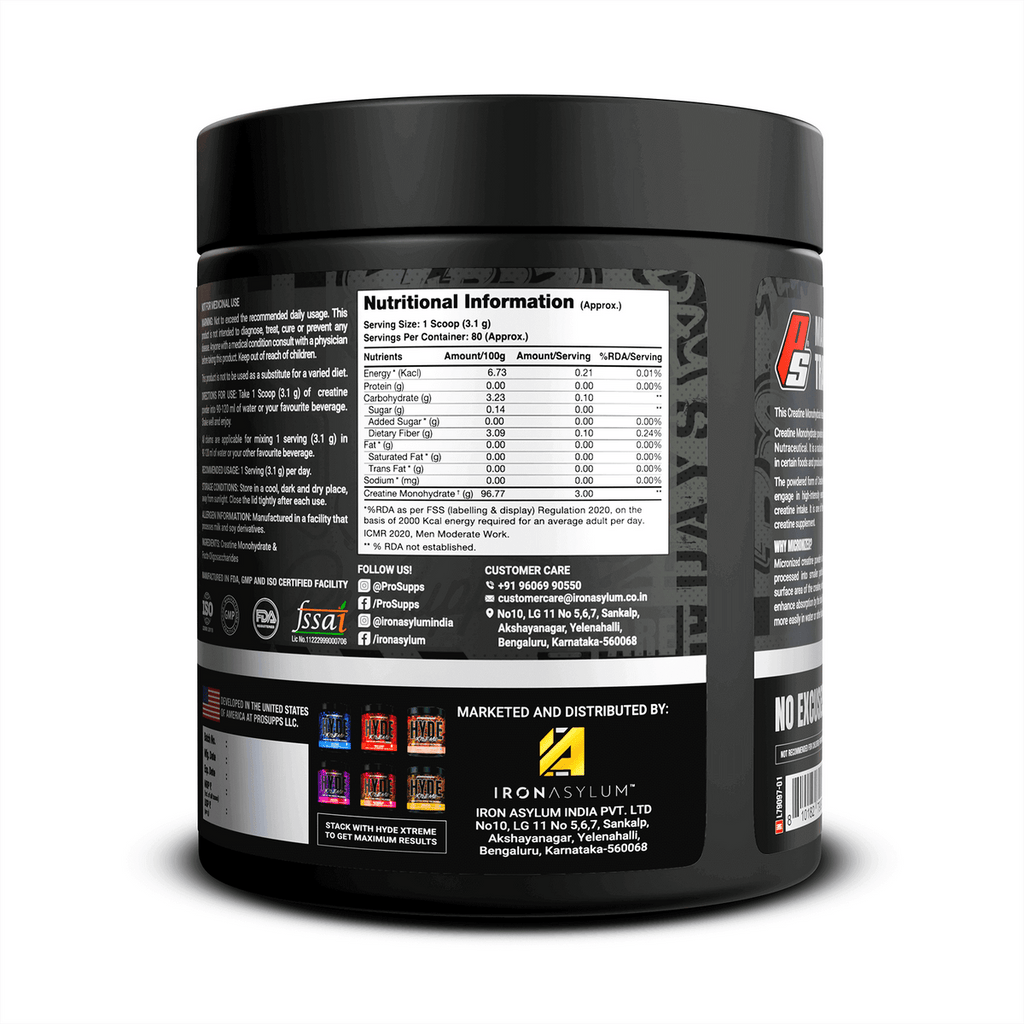 Prosupps Creatine Monohydrate | Muscle Strength, Power & Performance Support