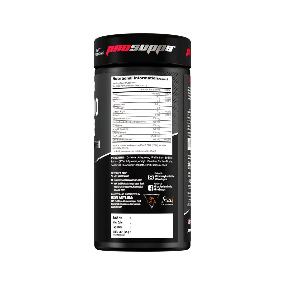 Prosupps Thermo Caps | Thermogenic Fat Burner & Metabolism Support