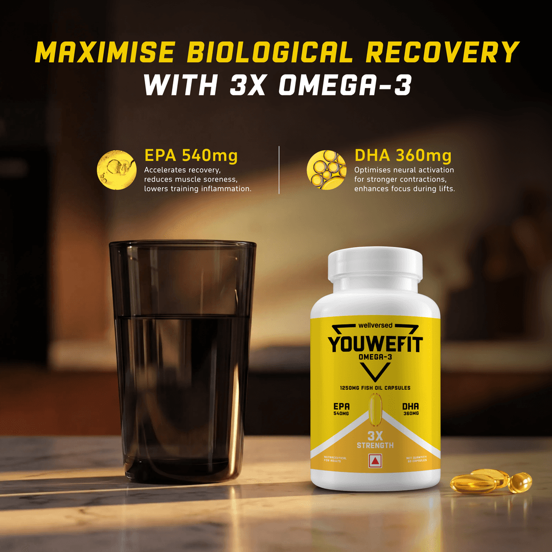 YouWeFit Omega-3 Fish Oil 3x 60caps