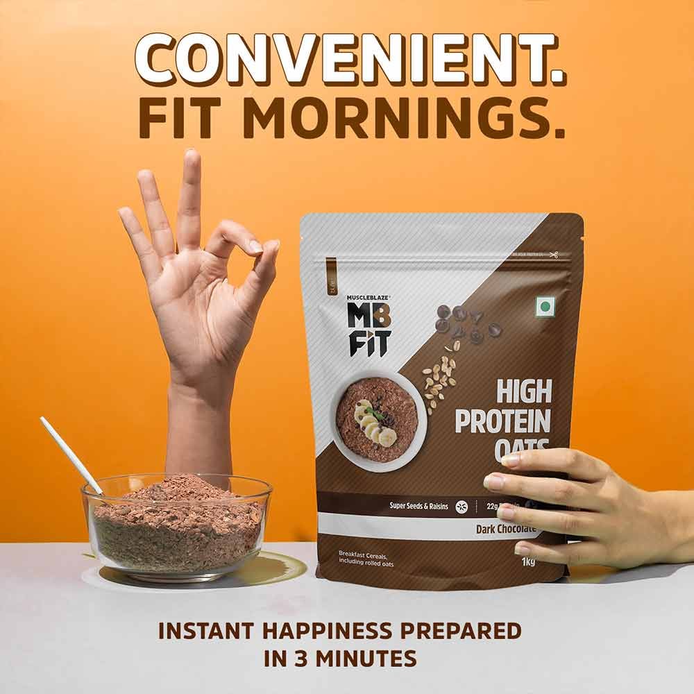 MuscleBlaze High Protein Oats 1kg
