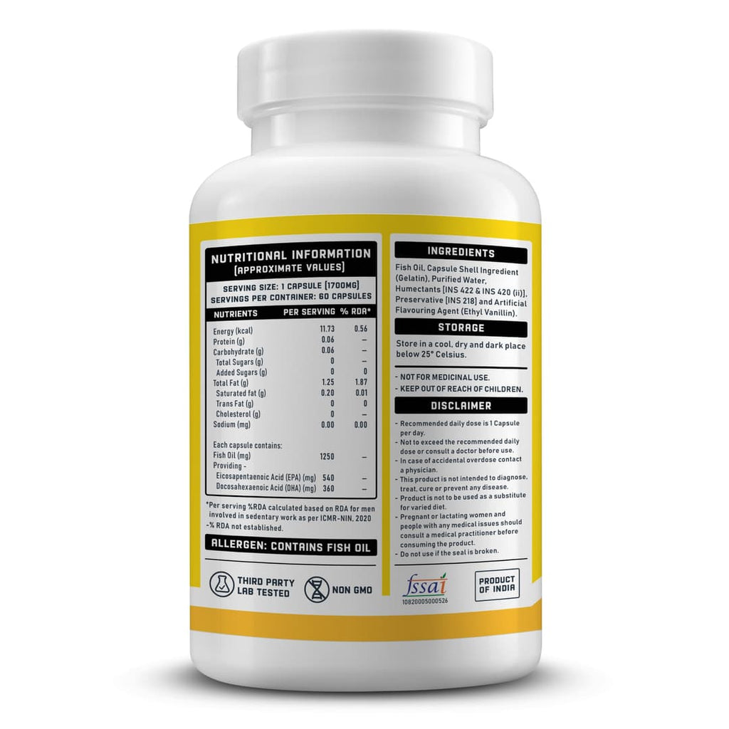 YouWeFit Omega-3 Fish Oil 3x 60caps