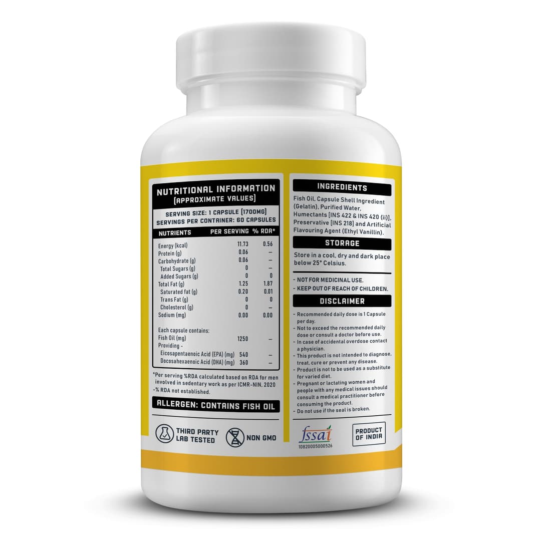 YouWeFit Omega-3 Fish Oil 3x 60caps