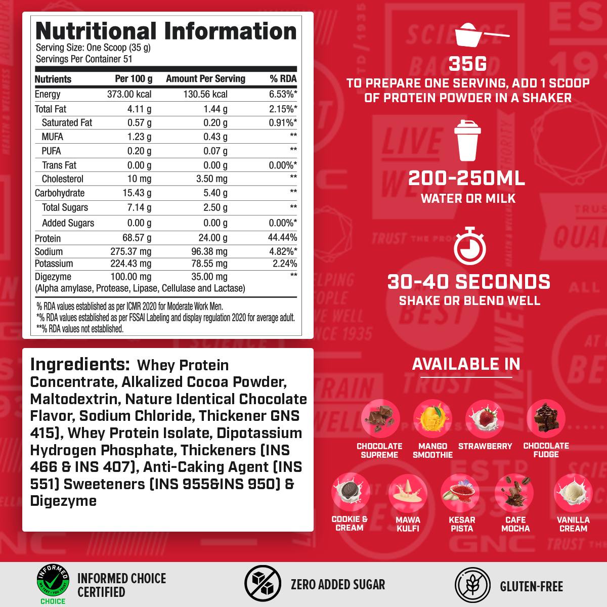 GNC 100% Whey Protein