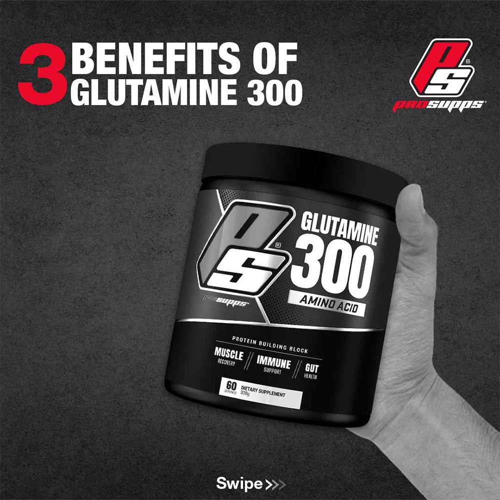 Prosupps Glutamine 300g Powder | Muscle Recovery & Immune Support Supplement