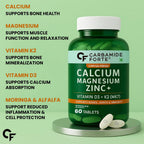 Carbamide Forte Calcium Magnesium Zinc Tablets – For Bone & Joint Support (60 Tablets)