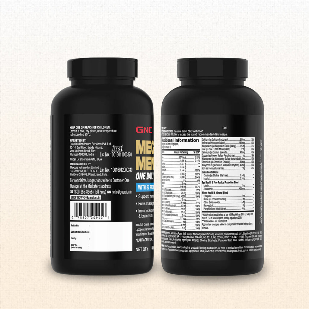 GNC Mega Men One Daily Multivitamin 60caps