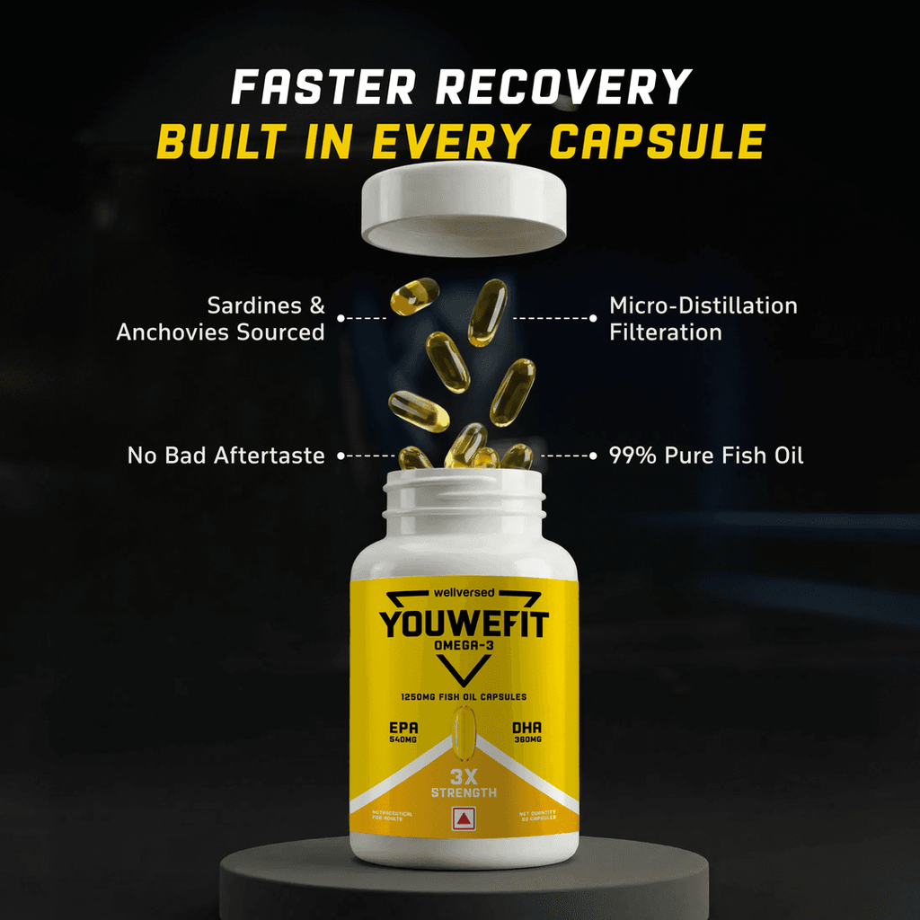 YouWeFit Omega-3 Fish Oil 3x 60caps